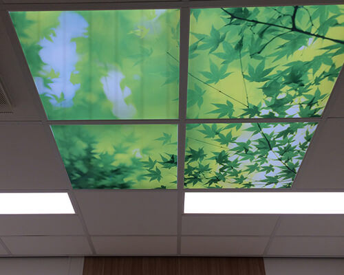 plafond-led-panelen-bladeren